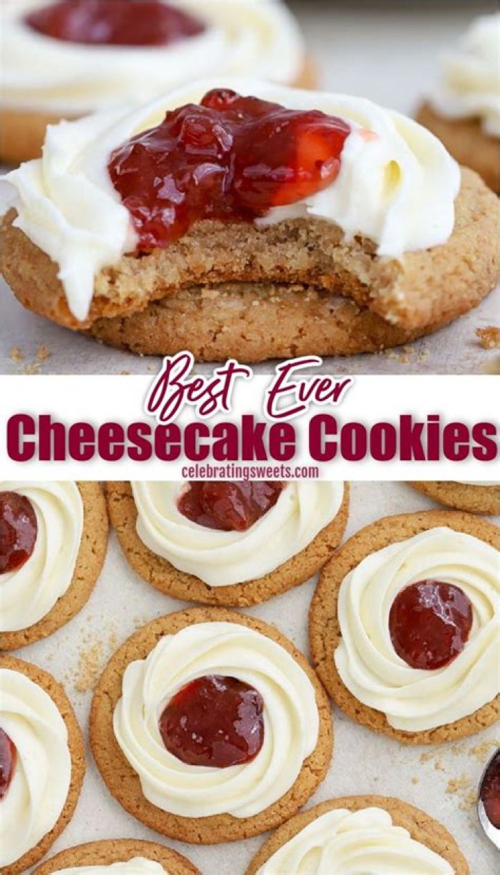 Cheesecake Cookies - Celebrating Sweets