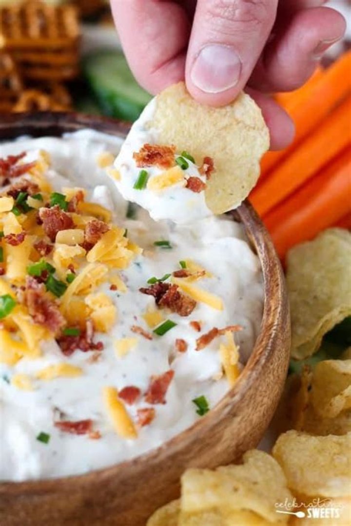 Loaded Baked Potato Dip - Celebrating Sweets